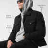Ease Trucker-Jacke – Schwarz