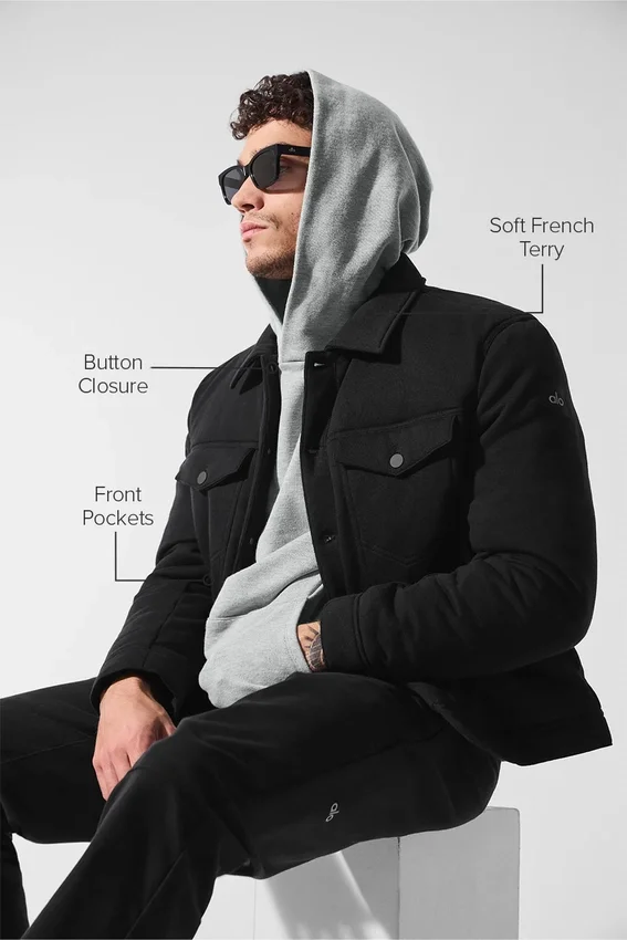 Ease Trucker-Jacke – Schwarz