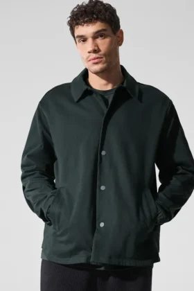 Edition Sueded Jacke – Anthrazitgrün
