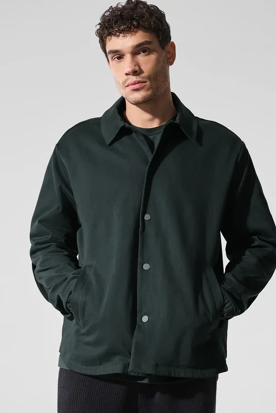Edition Sueded Jacke – Anthrazitgrün