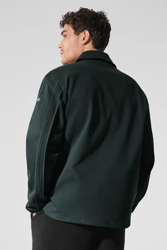 Edition Sueded Jacke – Anthrazitgrün