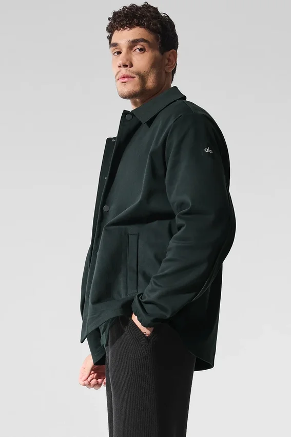 Edition Sueded Jacke – Anthrazitgrün