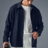 Edition Sueded Jacke – Marineblau