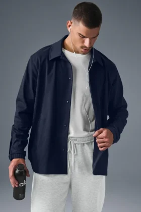 Edition Sueded Jacke – Marineblau