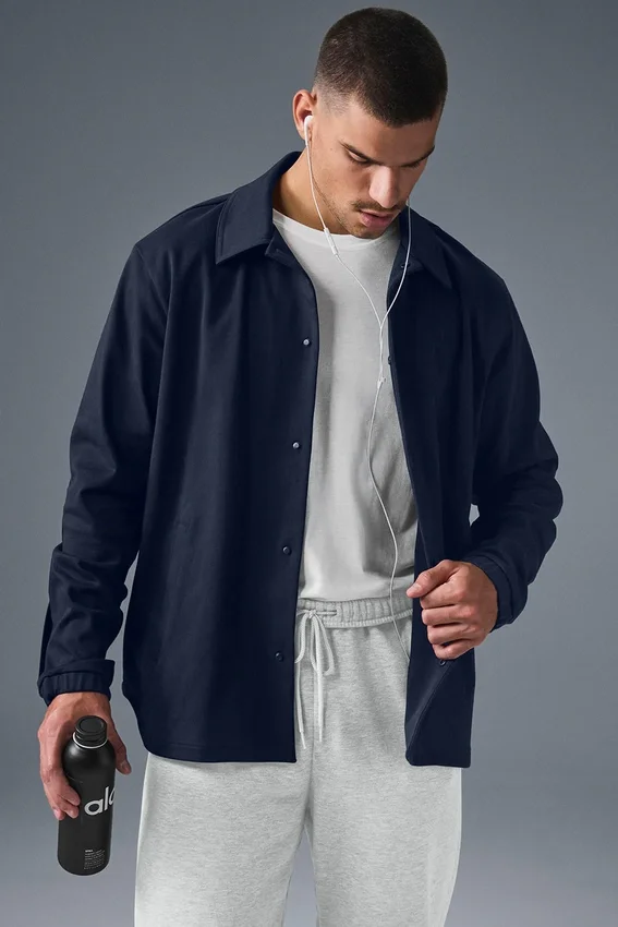 Edition Sueded Jacke – Marineblau