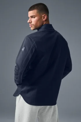 Edition Sueded Jacke – Marineblau