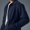 Edition Sueded Jacke – Marineblau