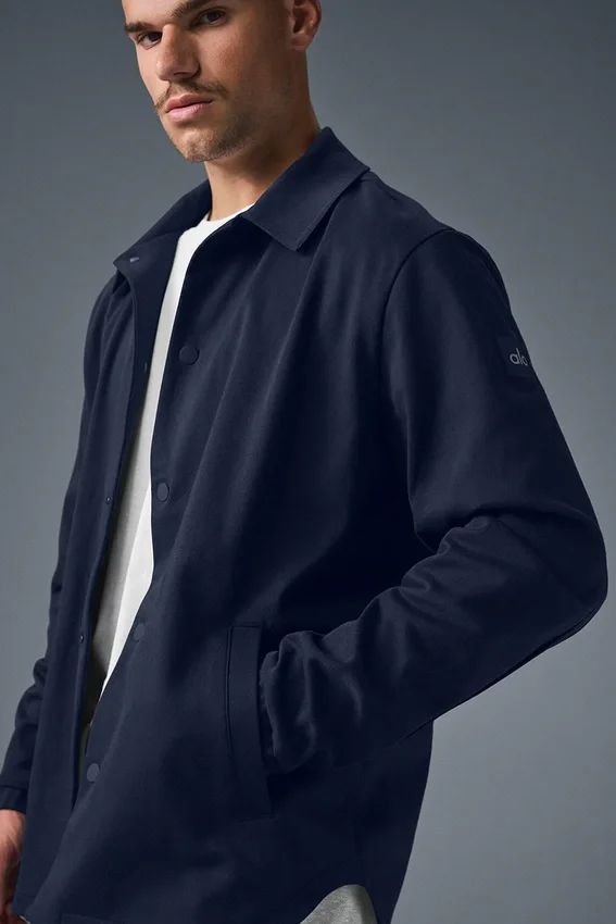 Edition Sueded Jacke – Marineblau