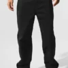 Edition Sueded Straight Leg Hose – Schwarz