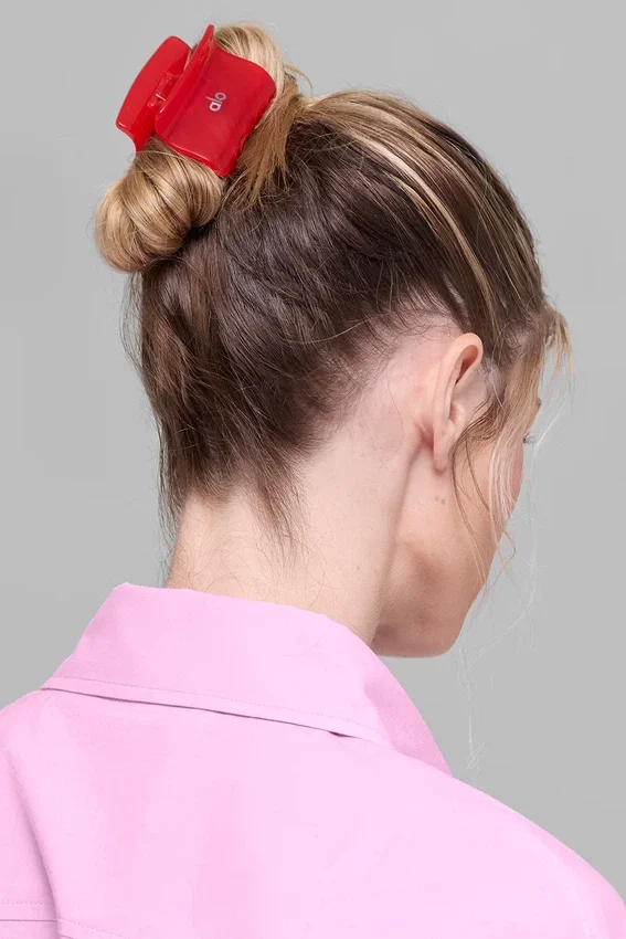 Effortless Claw Clip (2er-Pack) – Bonbonherz-Rosa/Leuchtendes Rot