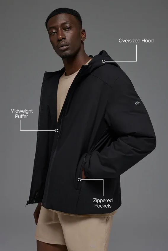Elemental Full-Zip-Jacke – Schwarz