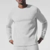Elevate Waffle Langarmshirt – Athletic Heather Grey