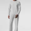 Elevate Waffle Langarmshirt – Athletic Heather Grey