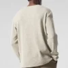 Elevate Waffle Langarmshirt – Bone