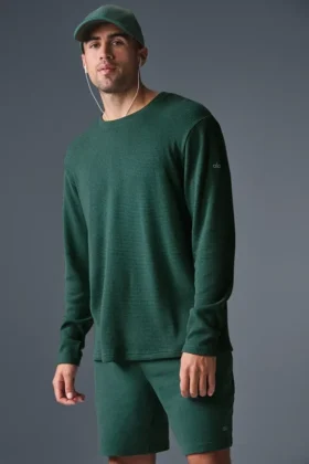 Elevate Waffle Langarmshirt – Winter Ivy