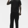 Essential Kurzarmshirt für den Street-Stil – Schwarz
