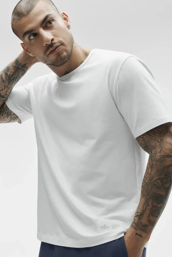 Essential Kurzarmshirt für den Street-Stil – Weiß