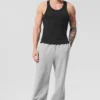 Everyday Modal Rib Top – Schwarz