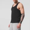 Everyday Modal Rib Top – Schwarz