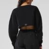 Extrem kurzer Pullover – Schwarz