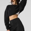 Extrem kurzer Pullover – Schwarz