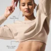 Extreme Cropped Pullover – Macadamia