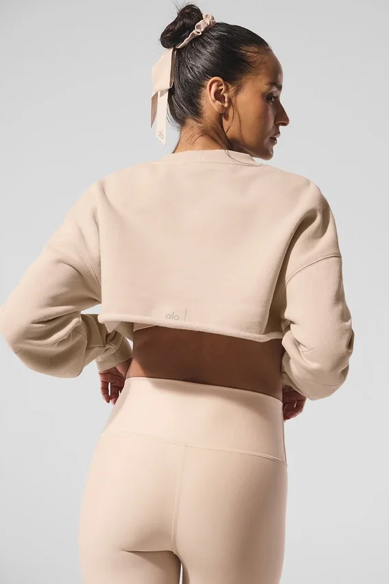 Extreme Cropped Pullover – Macadamia
