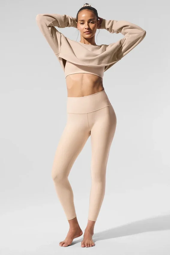 Extreme Cropped Pullover – Macadamia
