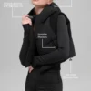 Fast Lane Puffer-Weste – Schwarz