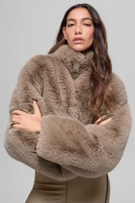 Faux Fur Allure Jacke – Oat