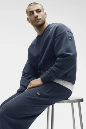 Field Sweatshirt mit Rundhalsausschnitt – Navy