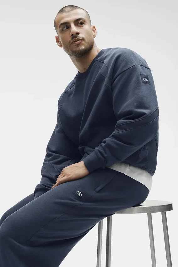 Field Sweatshirt mit Rundhalsausschnitt – Navy