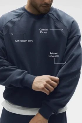 Field Sweatshirt mit Rundhalsausschnitt – Navy