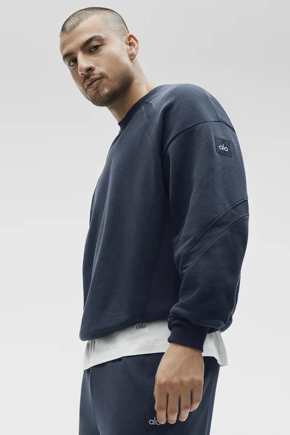 Field Sweatshirt mit Rundhalsausschnitt – Navy