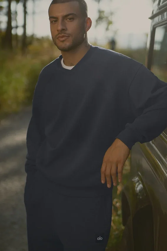 Field Sweatshirt mit Rundhalsausschnitt – Navy