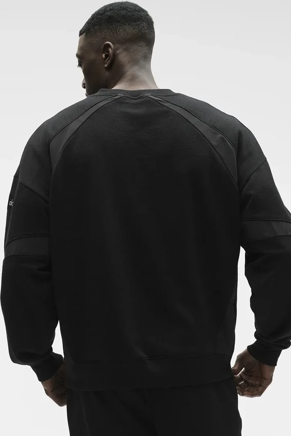 Field Sweatshirt mit Rundhalsausschnitt – Schwarz
