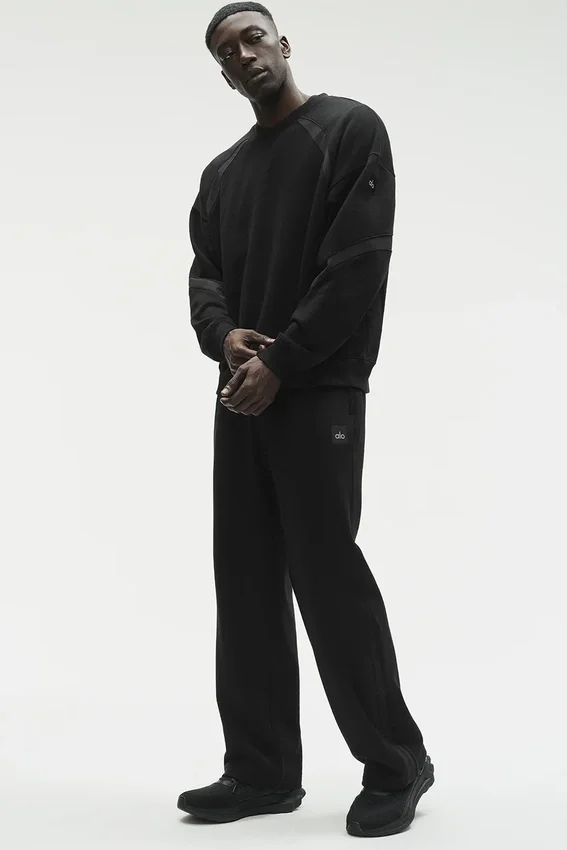 Field Sweatshirt mit Rundhalsausschnitt – Schwarz