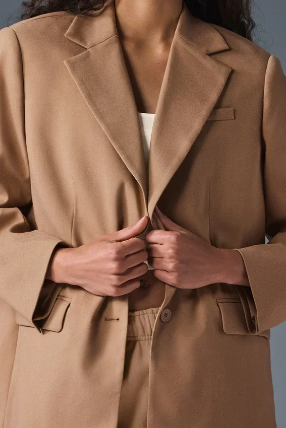 First-Class-Blazer – Toasted Almond