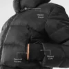 Foxy-Daunenjacke – Schwarz
