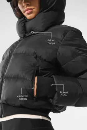 Foxy-Daunenjacke – Schwarz