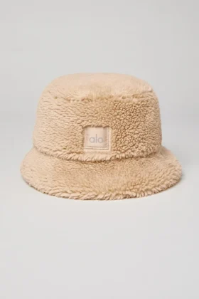 Foxy Sherpa-Bucket-Hat – Camel