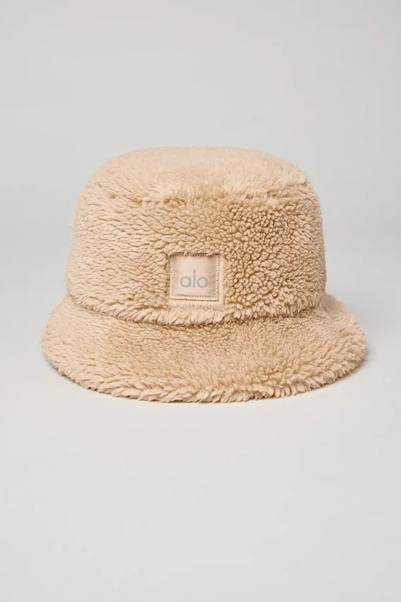 Foxy Sherpa-Bucket-Hat – Camel