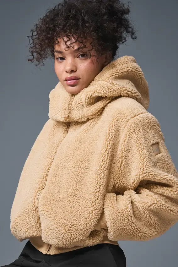 Foxy Sherpa-Jacke – Camel