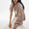 Foxy Sherpa-Jacke – Chai Latte