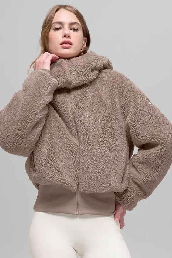 Foxy Sherpa-Jacke – Chai Latte