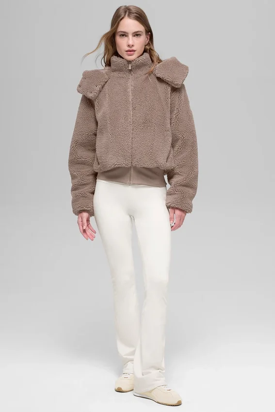 Foxy Sherpa-Jacke – Chai Latte