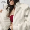 Foxy Sherpa-Jacke – Elfenbein