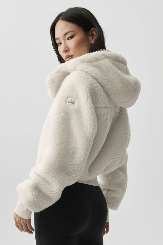 Foxy Sherpa-Jacke – Elfenbein