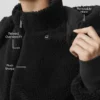 Foxy Sherpa-Jacke – Schwarz
