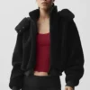 Foxy Sherpa-Jacke – Schwarz